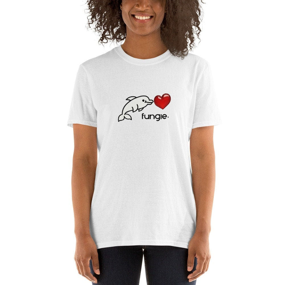 Fungie Love Short Sleeve Unisex T Shirt Graphic Tee – Premium Graphic · Trending Graphic Apparel