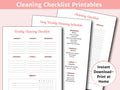 Cleaning Checklist Printable Home Cleaning Schedule Weekly Cleaning Cleaning Planner Chore Chart Home Binder Monthly Cleaning List Graphic Tee – Easygoing Wear · Must-Have Style