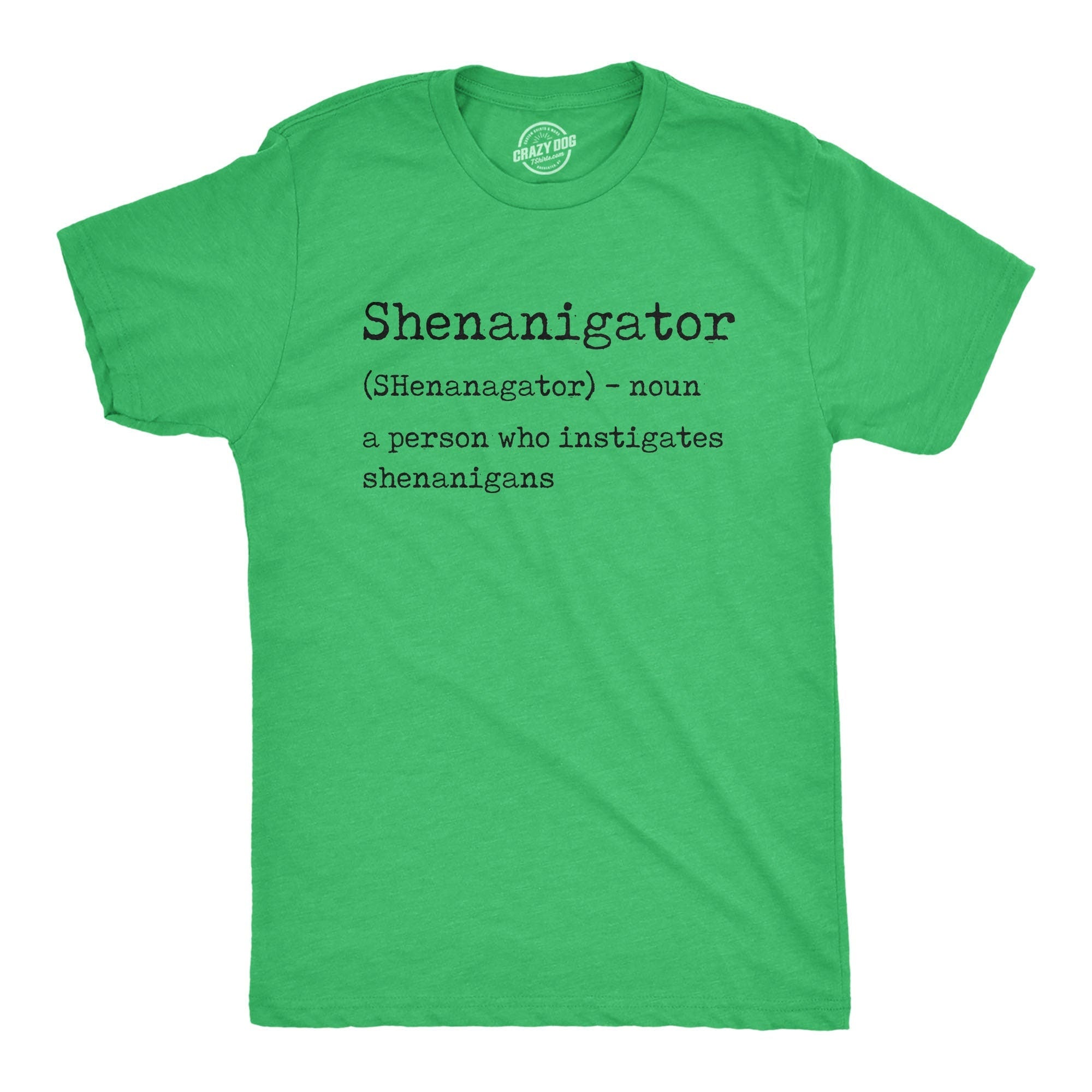 Shenanigator Definition Saint Patricks Day Shirt Shenanigans Shirt Lucky Green shirt Shamrock Shirt Clover Shirt Funny Shirts Mens Graphic Tee – Warm & Stylish · Perfect For Daily Wear