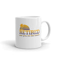 Retired See You At The Beach White Glossy Coffee Mug Graphic Tee – Cozy Vibes · Great Gift For Fans