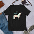 Beautiful Unicorn Whimsical Fun Short Sleeve Unisex T Shirt Graphic Tee – Easygoing Wear · Perfect For Daily Wear