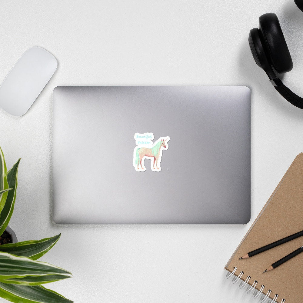 Beautiful Unicorn Whimsical Fun Bubble free stickers Graphic Tee – Bold Style · Great Gift For Fans