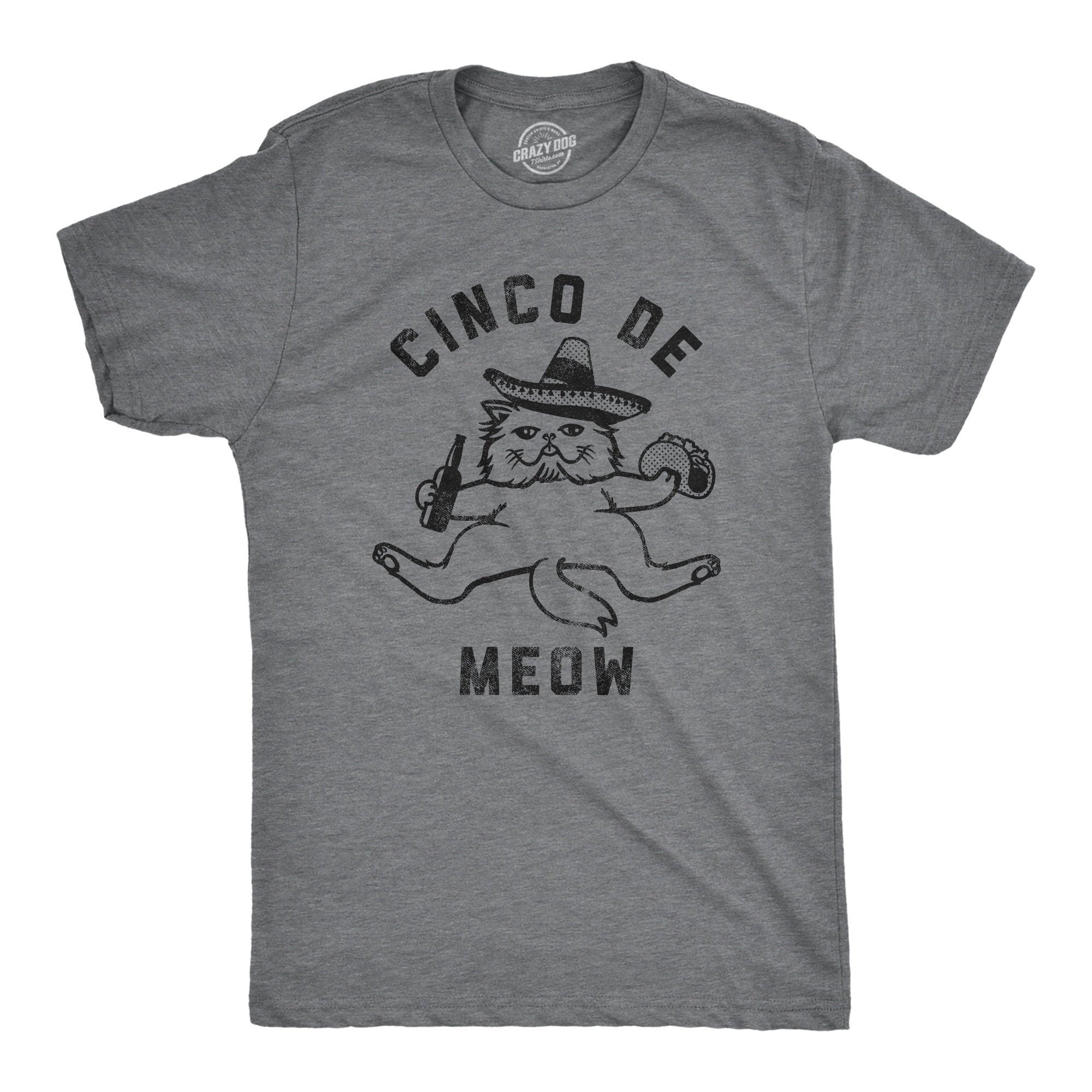 NEW Cinco De Meow Mexican Cat Sombrero Shirt Cinco De Mayo Shirt Men39s Funny Shirt Funny Shirts for Men Cat Gift Cinco De Drinko Graphic Tee – Aesthetic Look · Great Gift For Fans
