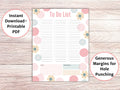 To Do List Printable To Do List Planner Page Productivity Planner To Do List Printable Template US Letter To Do List Download Binder Graphic Tee – Easygoing Wear · Must-Have Style