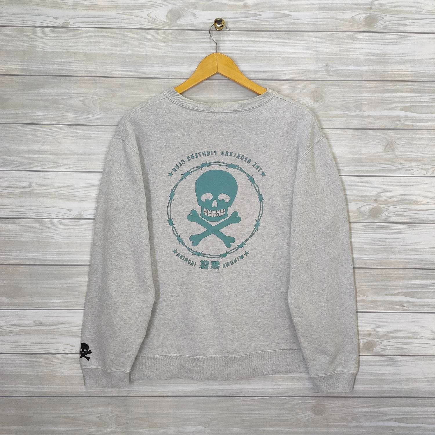Hybrid Wrestling Pancrase Sweatshirt Medium Vintage The Reckless Fighters Club Sweatshirt Jumper Pullover Gray Size M Sweatshirt – Cozy Vibes · Must-Have Style