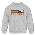 Truckee California Youth Sweatshirt Retro Mountain Youth Truckee Sweatshirt Personalization Available Sweatshirt – Feel-Good Design · High-Quality Print