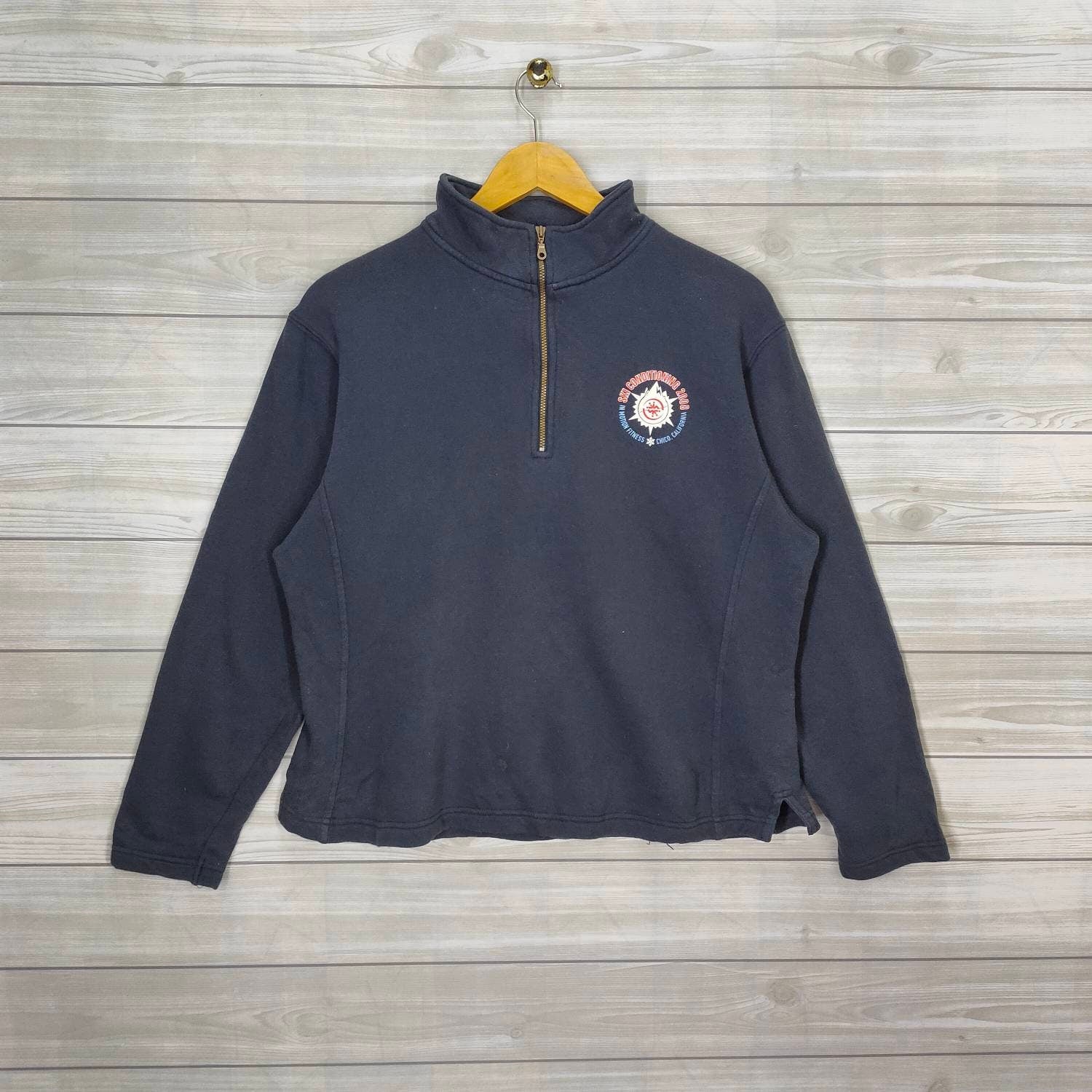 Sport Tex Jumper Large Chicago California Ski Conditioning Sweatshirt Pullover Quarter Zip Dark Gray Ladies Size L Sweatshirt – Cozy Vibes · Must-Have Style