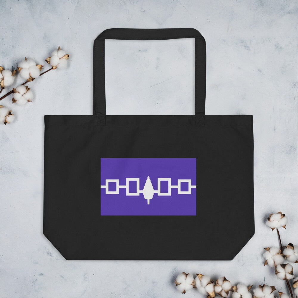 Iroquois First Nations Native American Large organic tote bag Tote Bag – Feel-Good Design · Perfect For Daily Wear