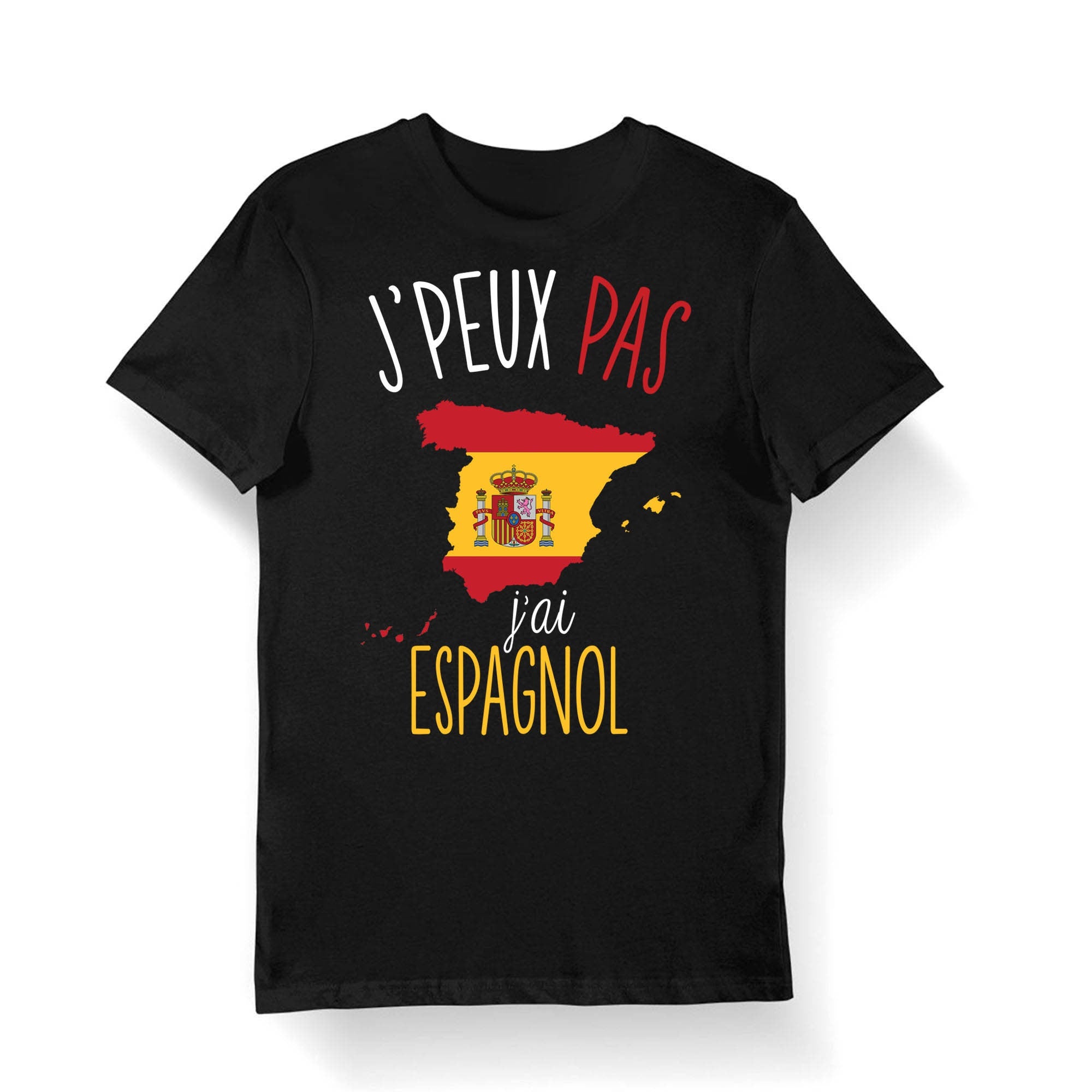Espagnol J39peux pas j39ai Espagnol T shirt Bio Femme Homme Enfant et Body Bb Fun Drle Collection Pour tudiant Graphic Tee – Soft Feel · High-Quality Print