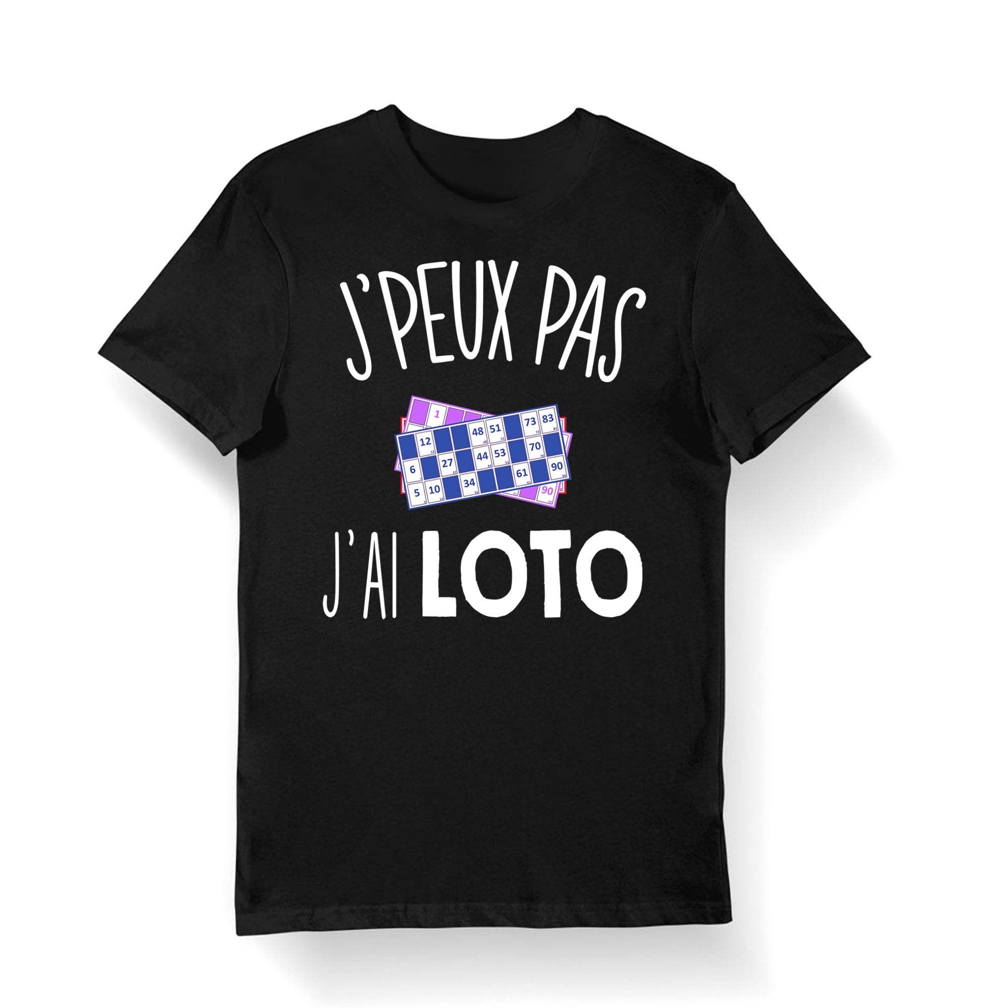 LOTO J39peux pas T shirt Bio Homme Femme Enfant et Body Bb Fun Drle Pour les joueurs et joueuses de Loto Graphic Tee – Everyday Comfort · Perfect For Daily Wear