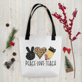 Peace Love Teach Tote bag Tote Bag – Bold Style · Perfect For Daily Wear