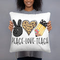Peace Love Teach Basic Pillow Graphic Tee – Feel-Good Design · Must-Have Style