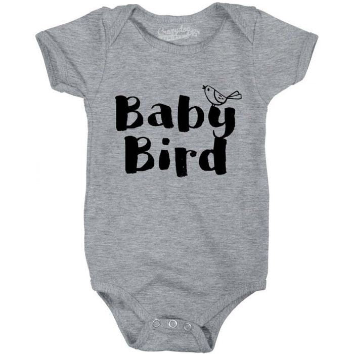 Baby Bird Romper Funny Baby Romper Rompers With Sayings Cute Baby Clothes New Mom Baby Clothes Funny Baby Shower Gifts Graphic Tee – Bold Style · Great Gift For Fans
