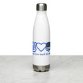Peace Love Back The Blue Police Support Stainless Steel Water Bottle Graphic Tee – Warm & Stylish · Great Gift For Fans