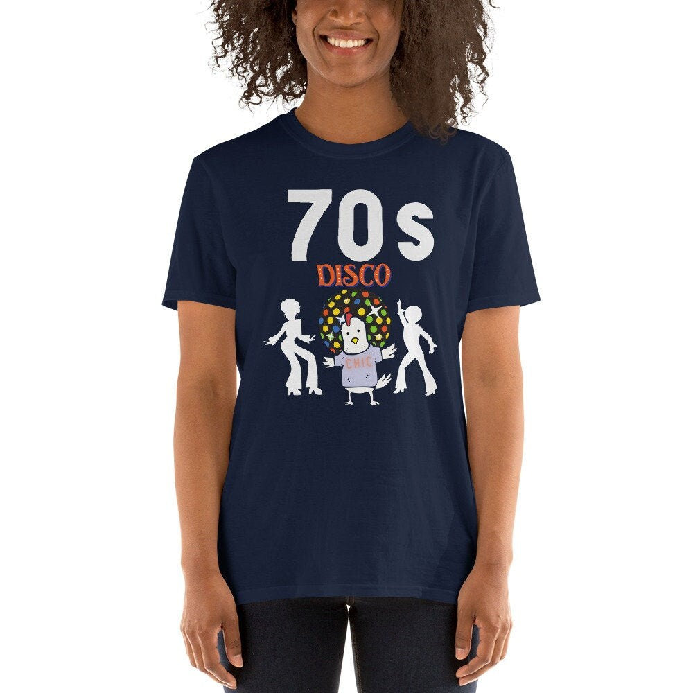 7039s Disco Chic Short Sleeve Unisex T Shirt Graphic Tee – Bold Style · Trending Graphic Apparel