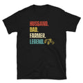 Husband Dad Farmer Legend T Shirt Graphic Tee – Bold Style · Trending Graphic Apparel