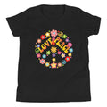 Love and Peace Youth Short Sleeve T Shirt Graphic Tee – Cozy Vibes · Perfect For Daily Wear