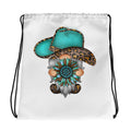 Adorable Southwestern Cowboy Gnome Drawstring bag Tote Bag – Aesthetic Look · Trending Graphic Apparel