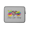 Peace Love Hippy Sunflower Gray Laptop Sleeve Graphic Tee – Warm & Stylish · Must-Have Style