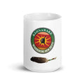 Kahnawake Warrior Society Peace Feather White Ceramic Glossy Coffee Mug Graphic Tee – Bold Style · Trending Graphic Apparel
