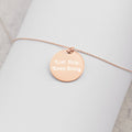 List Ship Keep Going Resellers Engraved Silver Disc Necklace Graphic Tee – Feel-Good Design · Great Gift For Fans