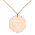 Mohawk Proud Engraved Silver Disc Necklace Graphic Tee – Aesthetic Look · Great Gift For Fans