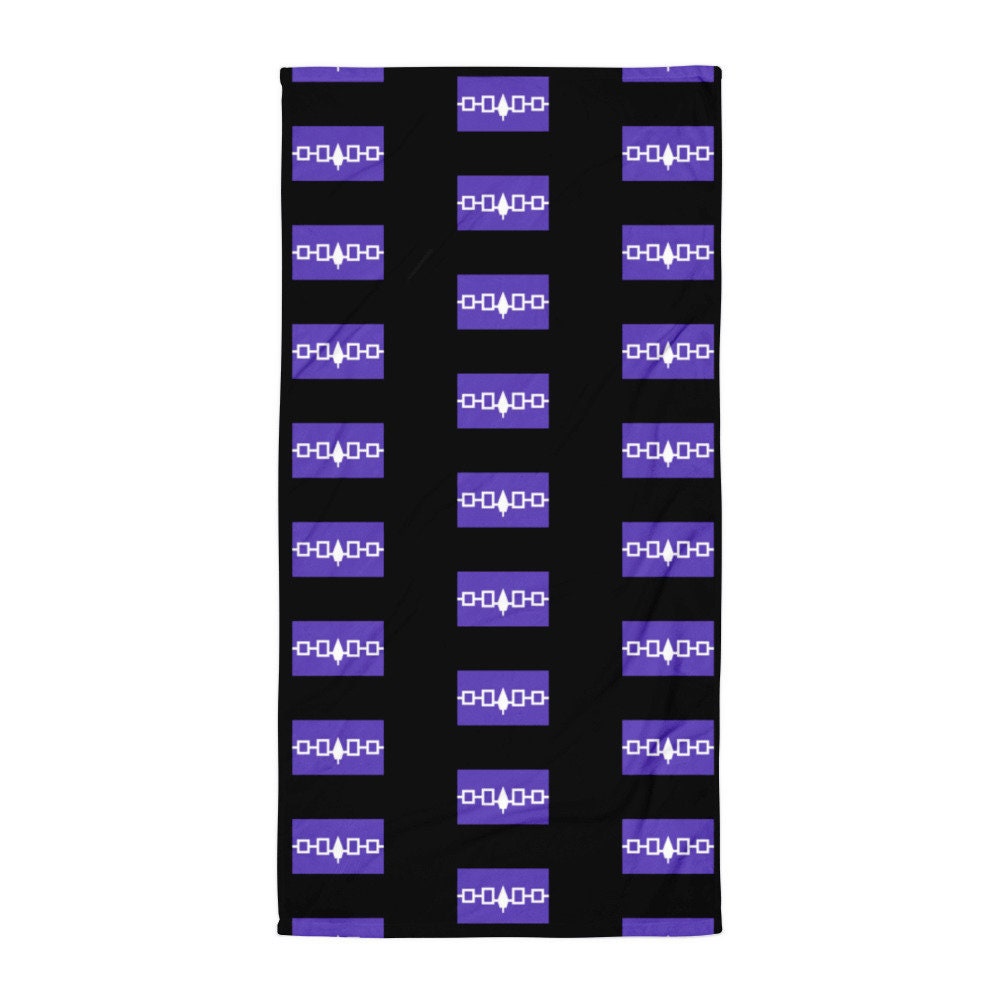 Iroquois First Nations Flag Beach Towel Graphic Tee – Bold Style · Perfect For Daily Wear