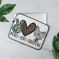 Peace Love Chickens Laptop Sleeve Graphic Tee – Easygoing Wear · High-Quality Print