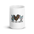 Peace Love Chickens Ceramic White Glossy Coffee Mug Graphic Tee – Soft Feel · Perfect For Daily Wear