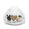 Peace Love Teach Premium face mask Graphic Tee – Everyday Comfort · High-Quality Print