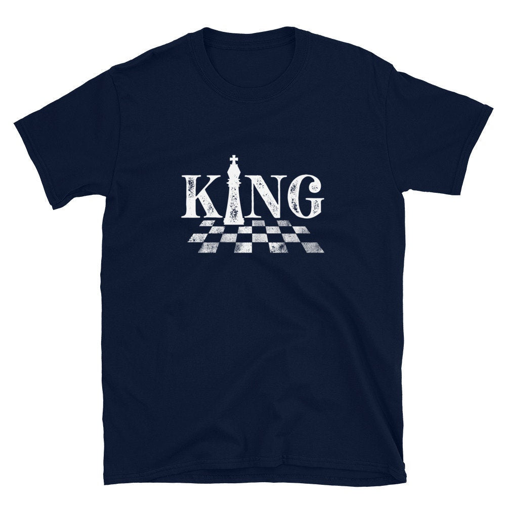 King Of The Chessboard Funny Chess Player T Shirt Graphic Tee – Feel-Good Design · Perfect For Daily Wear