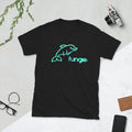 Fungie the Dolphin Summer Neon Green Short Sleeve Unisex T Shirt Graphic Tee – Feel-Good Design · High-Quality Print