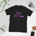 Fungie The Dolphin Bright Purple Summer Short Sleeve Unisex T Shirt Graphic Tee – Soft Feel · High-Quality Print