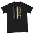 US Woodworker Flag back Patriot US Flag With Carpenter Tools T Shirt Back Graphic Tee – Cozy Vibes · Trending Graphic Apparel