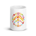 Peace Love Floral Groovy Ceramic White Glossy Coffee Mug Graphic Tee – Fan Favorite · Must-Have Style