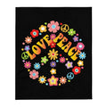 Peace Love Groovy Floral Throw Blanket Graphic Tee – Fan Favorite · Trending Graphic Apparel