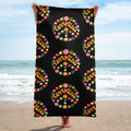 Peace Love Groovy Floral BeachTowel Graphic Tee – Aesthetic Look · Must-Have Style