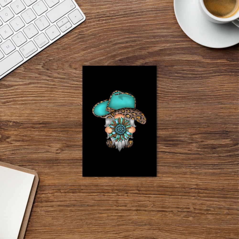 Adorable Southwestern Cowboy Gnome Standard Postcard Graphic Tee – Fan Favorite · Trending Graphic Apparel