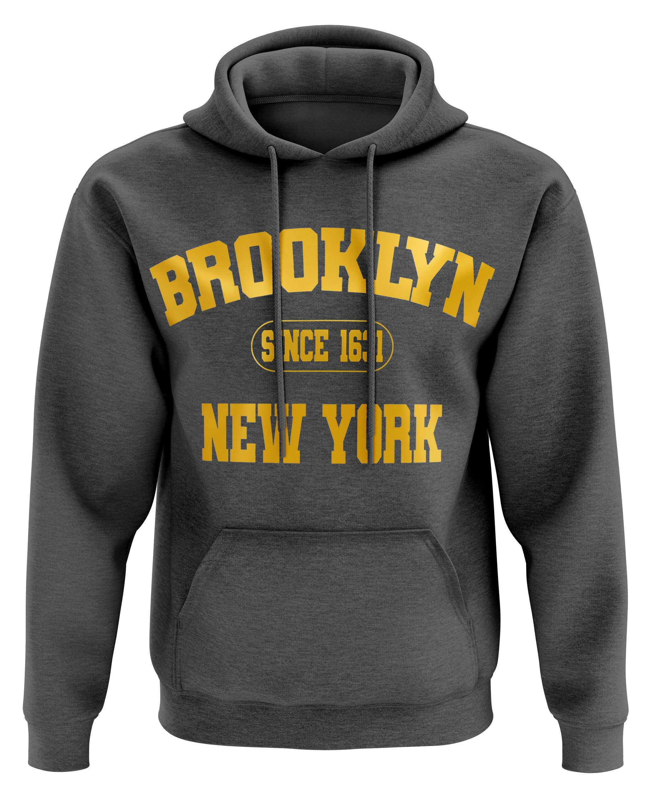 Brooklyn NYC Varsity Dark Heather Hoodie Hoodie – Everyday Comfort · Perfect For Daily Wear