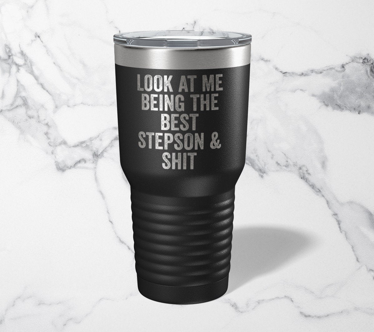 Stepson Tumbler Funny Appreciation Gifts Travel Coffee Mug Birthday Gift For Men and Women Graphic Tee – Warm & Stylish · Top Pick For Any Outfit