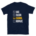 Eat Sleep Canoe Repeat Canoeing T Shirt Graphic Tee – Premium Graphic · High-Quality Print