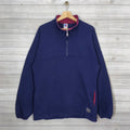 90s Russell Jumper Plain Large Vintage Russell Athletic Sweatshirt Plain Pullover Quarter Zip Navy Blue Size L Sweatshirt – Cozy Vibes · High-Quality Print