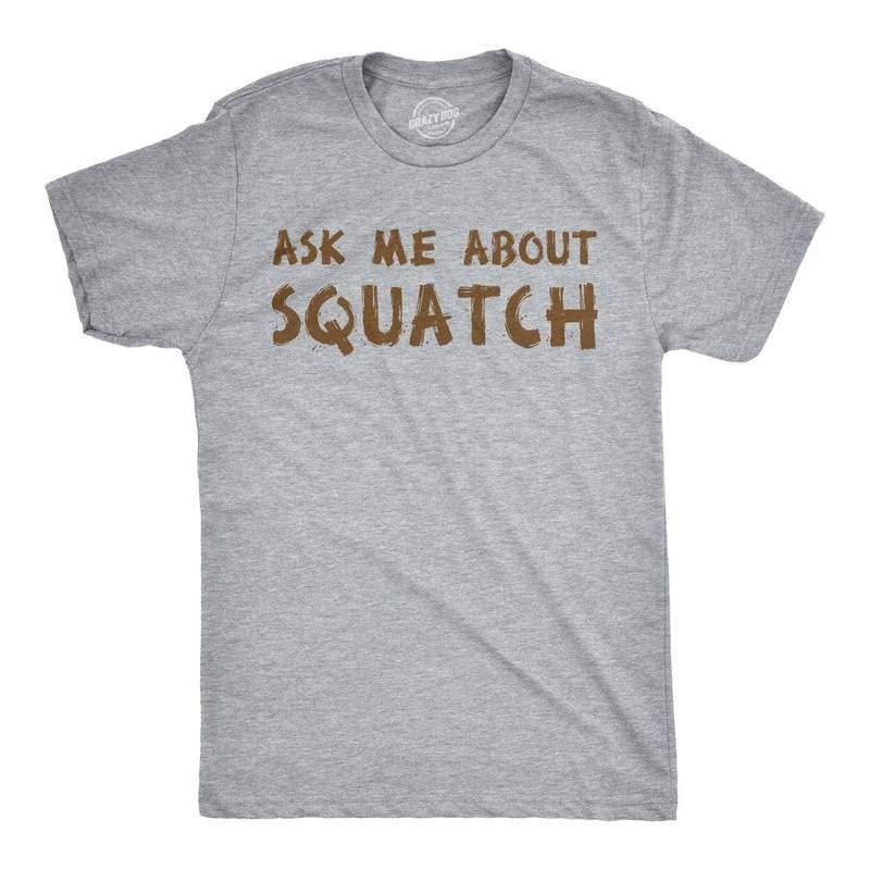 Ask Me About Squatch Flip Shirt Big Foot Shirts Funny Shirts Mens Funny T Shirt Mens Cool Shirt Surprise T Shirts Graphic Tee – Feel-Good Design · High-Quality Print