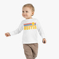 Austin Texas Toddler Long Sleeve Shirt Retro Sun Unisex Toddler Austin T Shirt Personalization Available Graphic Tee – Premium Graphic · Great Gift For Fans