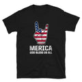 Merica God Bless US All Short Sleeve Unisex T Shirt Graphic Tee – Fan Favorite · Trending Graphic Apparel