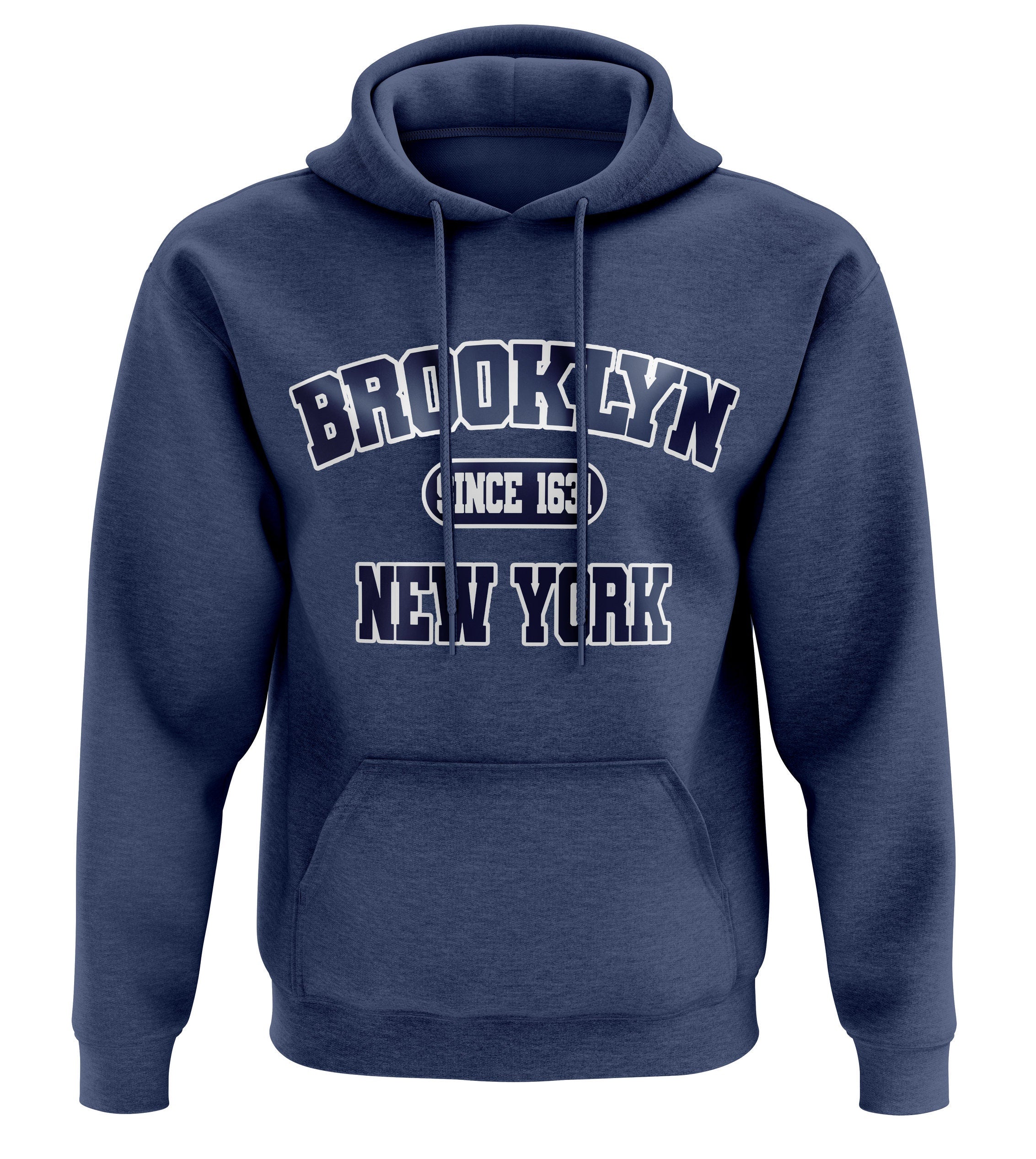 Brooklyn NYC Navy Varsity Hoodie Hoodie – Warm & Stylish · Great Gift For Fans