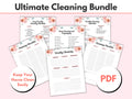 Printable Cleaning Schedule Daily Weekly Monthly Cleaning Planner PDF Cleaning Checklist Bundle House Cleaning Schedule Organizer Graphic Tee – Everyday Comfort · Trending Graphic Apparel