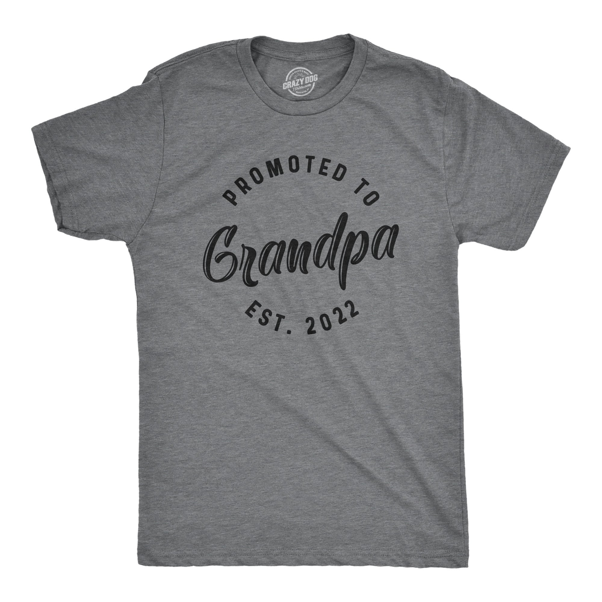 Promoted to Grandpa Est 2022 Shirt Mens Funny Shirt Tee For Dad Fathers Day Gift Best Grandpa Shirt New Year Gramps Shirt Graphic Tee – Aesthetic Look · High-Quality Print