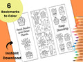 Printable Bookmarks to Color Houseplant Bookmark Cactus Bookmark Cute Bookmark Relaxing Coloring Page Color Your Bookmarks Botanical Graphic Tee – Warm & Stylish · Top Pick For Any Outfit