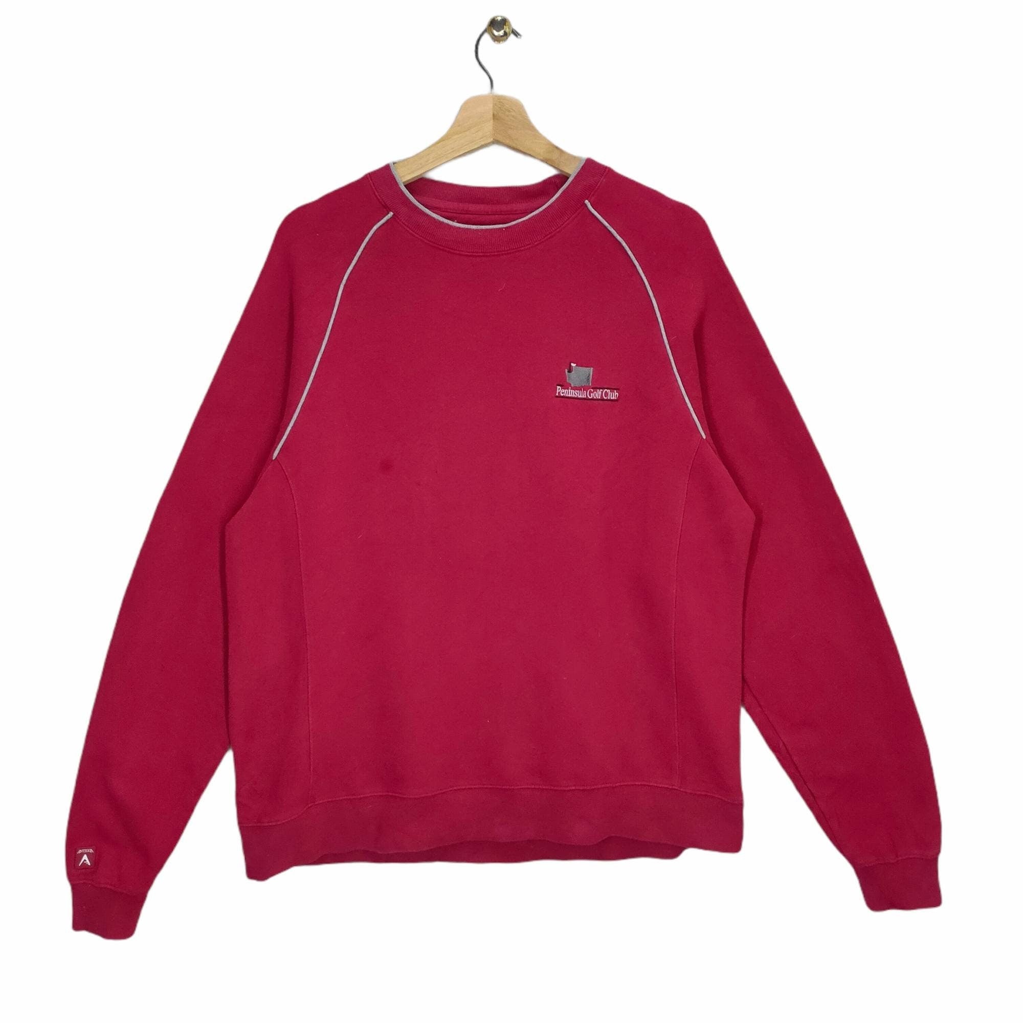 90s Peninsula Golf Club Sweatshirt Medium Vintage Antigua Sweater Jumper Pullover Crewneck Red Size M Sweatshirt – Premium Graphic · Perfect For Daily Wear
